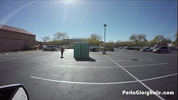 Preview 1 of Yoga Chakras - Porta Gloryhole BBW swallows cum in gym parking lot