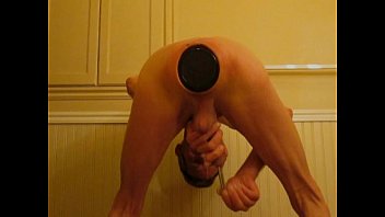 Preview 4 of Fadu Xxx Videoss - Huge Penis Plug and a Giant Butt Plug Stretching Ass