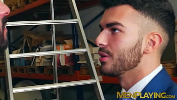 Preview 1 of Lindsay Lohan Desnuda - Muscular hunk Leo Rosso rides sexy stud in suit Pol Prince