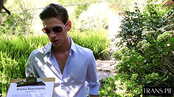 Preview 1 of Stehend Ficken Porn - Hot transgender fucks guy