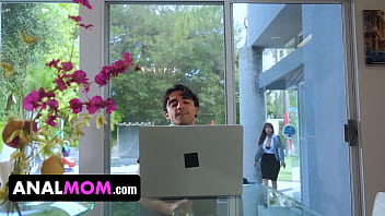 Preview 1 of Hindi Adi - Shocked StepMom Catches Her Gooner Stepson Jerking Off To Anal Porn On Step-Mother&rsquo_s Day