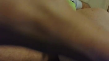 Preview 1 of Sister Sex Brother Sis - Fucking my slut whole with Chorizo XL dildo. low angle,  close. punch my dick and balls