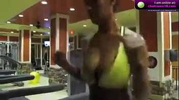 Preview 2 of Habis Mandi Arab - Carmen Gym Workout and Dildo on cam