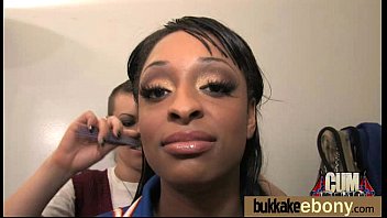 Preview 3 of Sane Loyn Xxx Move Km - Ebony girl gang banged and covered in cum 10