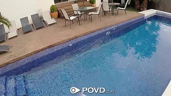 Preview 1 of Vestial - POVD - Small breasted Lexi Dona sucks hard dick in POV