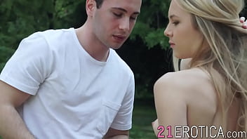 Preview 2 of Fuck By Yeti - Sexy blonde Alecia Fox and Raul Costa fucking well outdoors