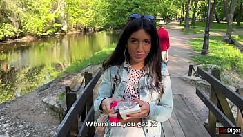Preview 1 of Xxxx Hindi Video New 2018 - Girlfriend gets orgasms in a public park and I control it with a toy from Flirtwithsb