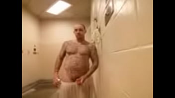 Preview 2 of Cewe Maksa - Hot shower after a good workout on the prison yard