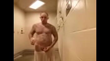 Preview 1 of Cewe Maksa - Hot shower after a good workout on the prison yard