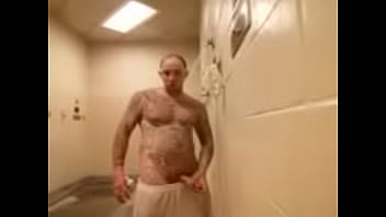 Preview 4 of Cewe Maksa - Hot shower after a good workout on the prison yard