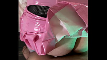 Preview 4 of Sunny Leone Big Sexxxxx Hd Full - Trans Woman in Chastity Fucked Doggystyle POV