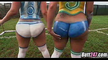 Preview 1 of Bhabixxx - Painted soccer asses