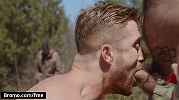 Preview 2 of Muslims Brazers - Olivier Robert Lets Markus Kage Slide His Cock Inside His Ass &amp_ Use It As A Tripod - BROMO