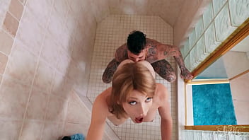 Preview 3 of Gujarati Sayari - Hatler Gets To Meet His New Hot Stepsister Izzy Wilde &amp_ Soon After They Start Fucking In The Bathroom - TRANS ANGELS