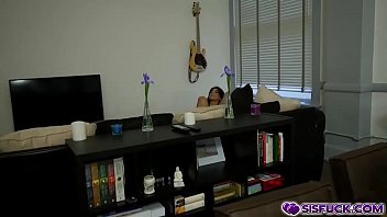 Preview 1 of Sani Lonyn Sex - Gina Valentina blowjob stepbro and goes on top