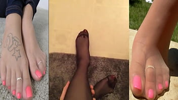 Preview 1 of Boy Wanking In Bathroom - wearing my girlfriend&#039_s black pantyhose