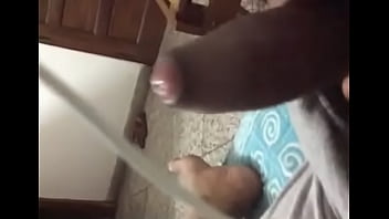 Preview 4 of Asian Hairy Grandpa - Me spanking my cock