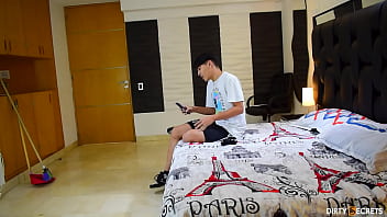 Preview 2 of Old Woman With Her Boy - MY STEPMOM GETS MAD AT ME BECAUSE SHE CAUGHT ME MASTURBATING