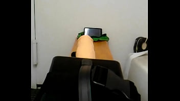 Preview 1 of Xporn Tube 8 - Joey d on his knees taking machine dildo to his in between butt crack