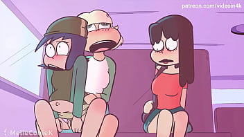 Preview 4 of Oral Sex Fulll - Futa jackie fucks janna on the school bus (AI Upscaled) to 4k
