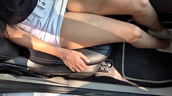 Preview 1 of Cuckold Bbc Com - Public sex with a stranger in a car. Cum in condom