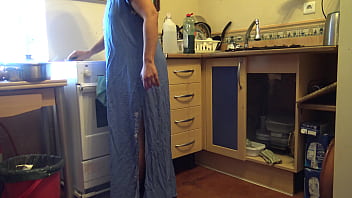 Preview 4 of Nifty Dad Rape Son - Arab stepmom lets horny stepson have a quickie in the kitchen