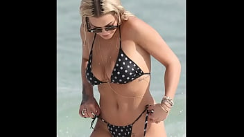 Preview 1 of Home Made Anal In Bed - Rita Ora in Bikini in Miami
