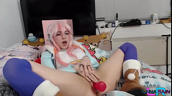Preview 4 of Bipi Xxx Full Secs - Super Sonico Fucks Herself With a Dildo On Cam