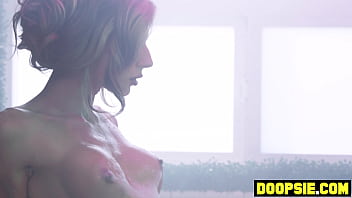 Preview 1 of Tiaz 3dx - Sneaky masturbating MILF assistant pounded by big dick trans boss