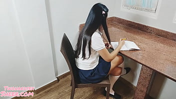 Preview 1 of Bbw Very Fat Mallu Fucked - came home and my stepdaughter asks me for help with her homework,  I can&#039_t,  but she insists in a very provocative way!! colegiala