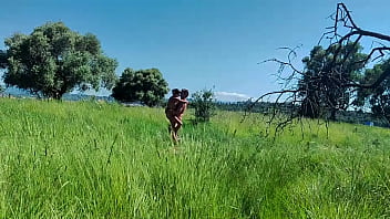 Preview 4 of Indian Granny Sex Videos - Couple caught outdoors - public sex in the field