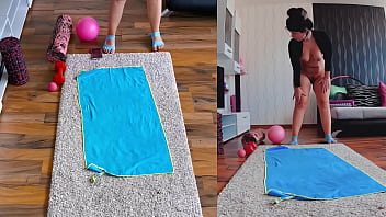 Preview 3 of Sports Sikel - Get Fit and Frisky: Dual Cam Naked Workout Uncovered!