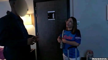 Preview 1 of Xxx Girls Dogs Small Video - An Italian Fan From Napoli Cheats On Her Boyfriend And Agrees To Get Her Ass Pounded To Apologize !!!