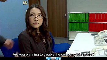 Preview 1 of Liz Vicious Swallow - Subtitles - Boss fucked her japanese secretary Ibuki