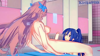 Preview 3 of Wwwwxxxxxssss Wwwsssss - Tsubasa Kazanari and Maria Cadenzavna Eve intense futanari sex. - Symphogear Hentai