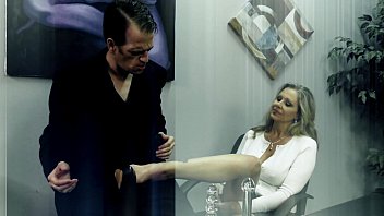 Preview 1 of Milf Wipping - Julia Ann Milks Stepson before his Date!