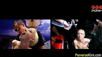 Preview 4 of Rita Threesome - Piss drenched ho facial