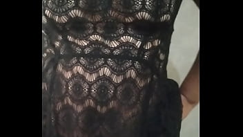 Preview 2 of Julie Mom Son Sex - En vestido transparente