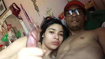 Preview 1 of Bathroom Candy - cumming in wife&#039_s hands