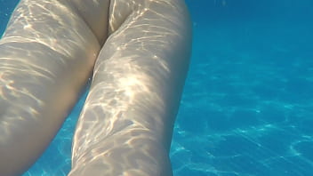 Preview 3 of Mpornozavrnetto B - wife thong swimming in pool cameltoe