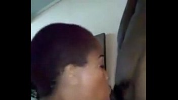 Preview 3 of Rashen Porn - Short hair black GF gives nice deepthroat blowjob