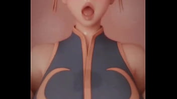 Preview 2 of Saney Neon - Chun li tits fucking