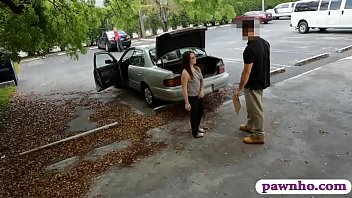 Preview 1 of Zorla Analdan - Sexy babe in glasses convinced to get fucked by pawn guy