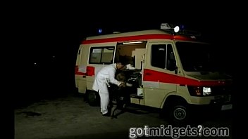Preview 1 of New Couple Sex Night - Midget Rescues a Man in Ambulance