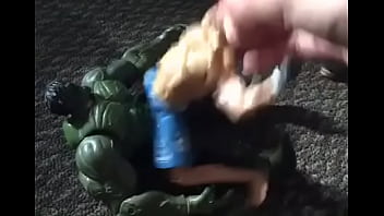 Preview 2 of Omd Mom And Boys - huge green man destroys human
