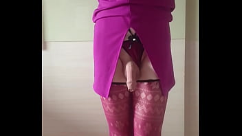 Preview 2 of Dont Cum Wife - Misr4 - Burgundy lingerie