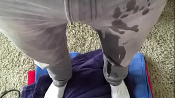 Preview 3 of Asian Bah - guy wetting his grey jeans