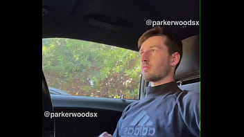 Preview 1 of Boy Lan - risky sucking his own cock in a dirt parking lot full of cars then cums on his stomach