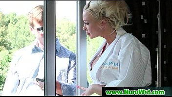 Preview 1 of Zoyi Holloway - Amazing Nuru Massage Fuck And Slippery Massage Sex Video 05