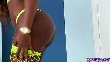 Preview 1 of Rubber Puppy - Alex got his cock suck by a black shemale